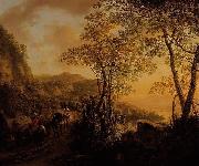 Jan Both Italian landscape. oil painting reproduction
